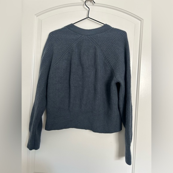 Haven Well Within 100% Cashmere Raglan Cardigan Women's Blue size large NWOT - Picture 9 of 12